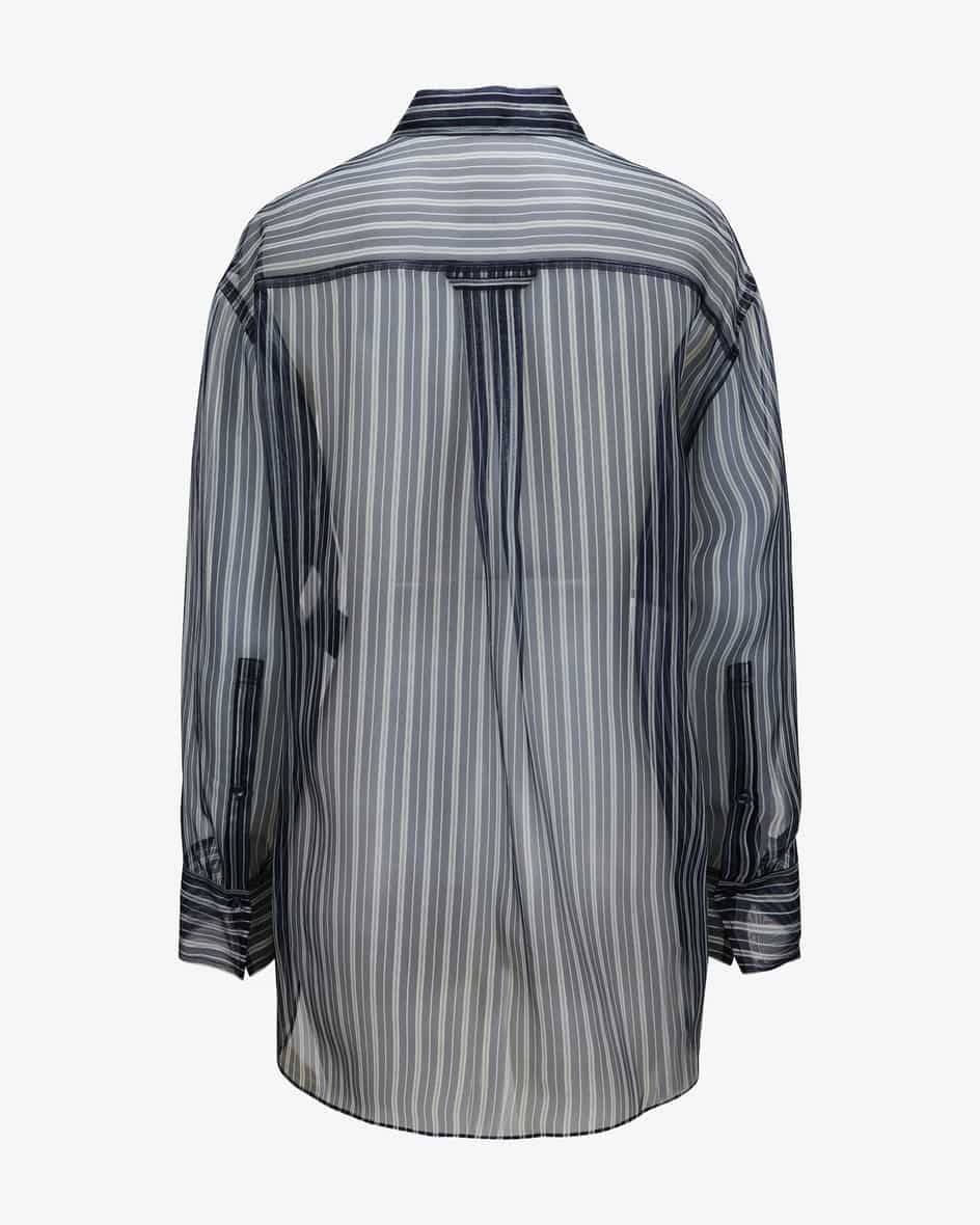 Dorothee Schumacher Transparent Stripe Seidenbluse Exklusive Angebote