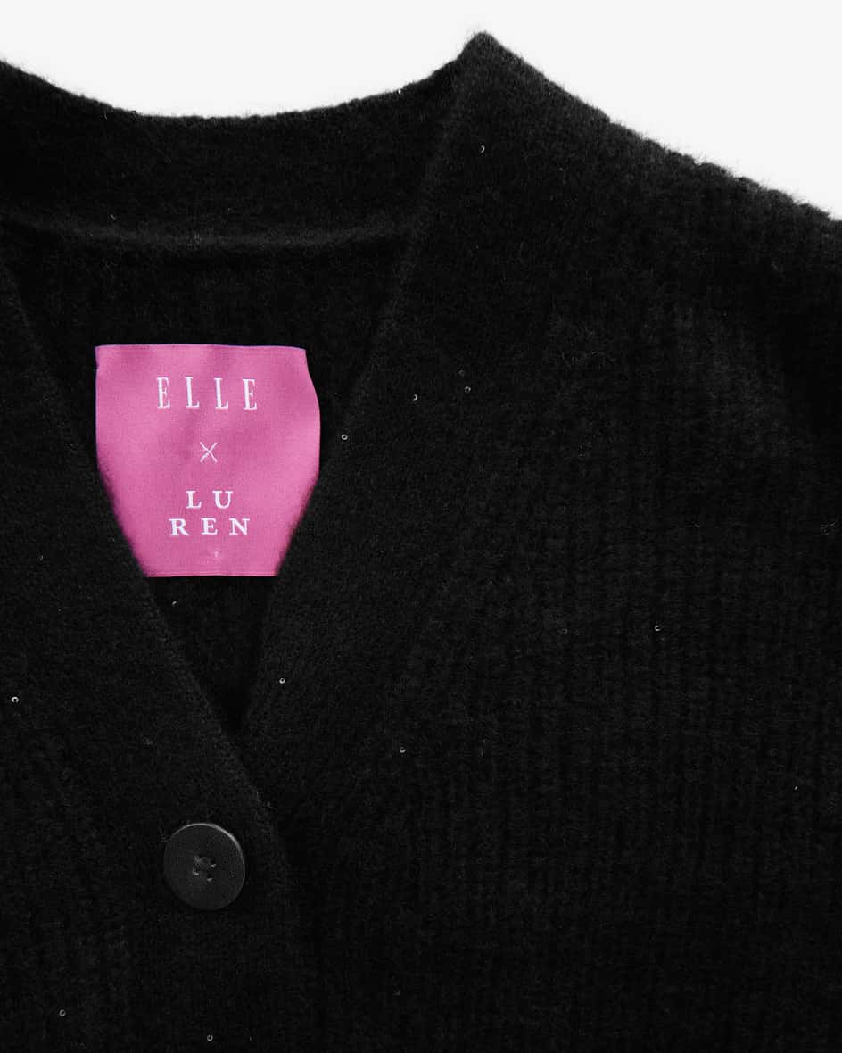 Lu Ren x ELLE Cashmere-Seiden-Strickjacke Bis zu 65% Rabatt