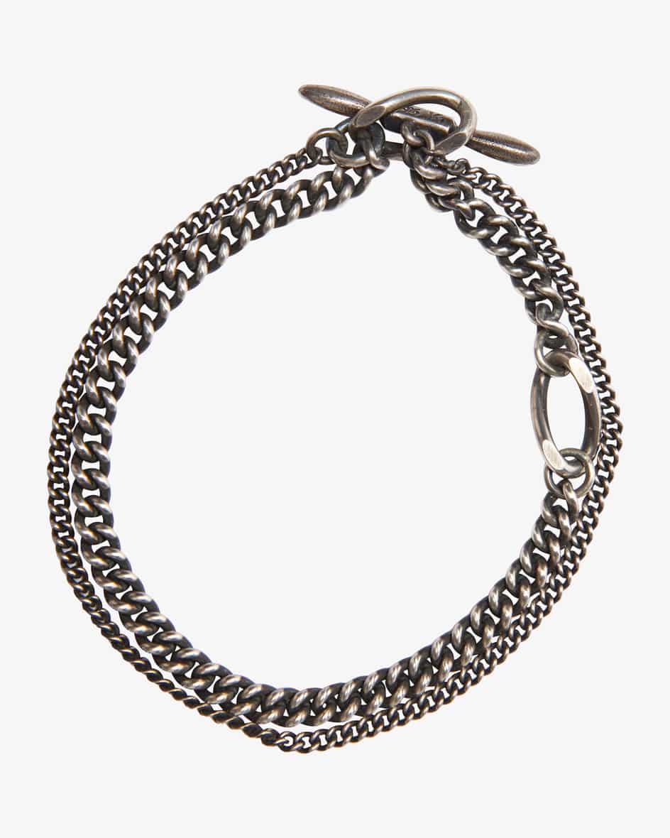 Werkstatt München Double Chain Sculpture Armband