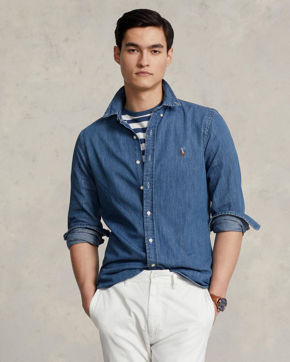 Polo Ralph Lauren Jeanshemd Slim Fit Letzte 3 Tage