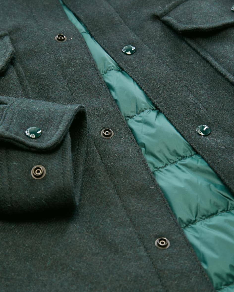 Woolrich Alaskan Wool Daunen-Shirtjacket Discount Store für neue Produkte