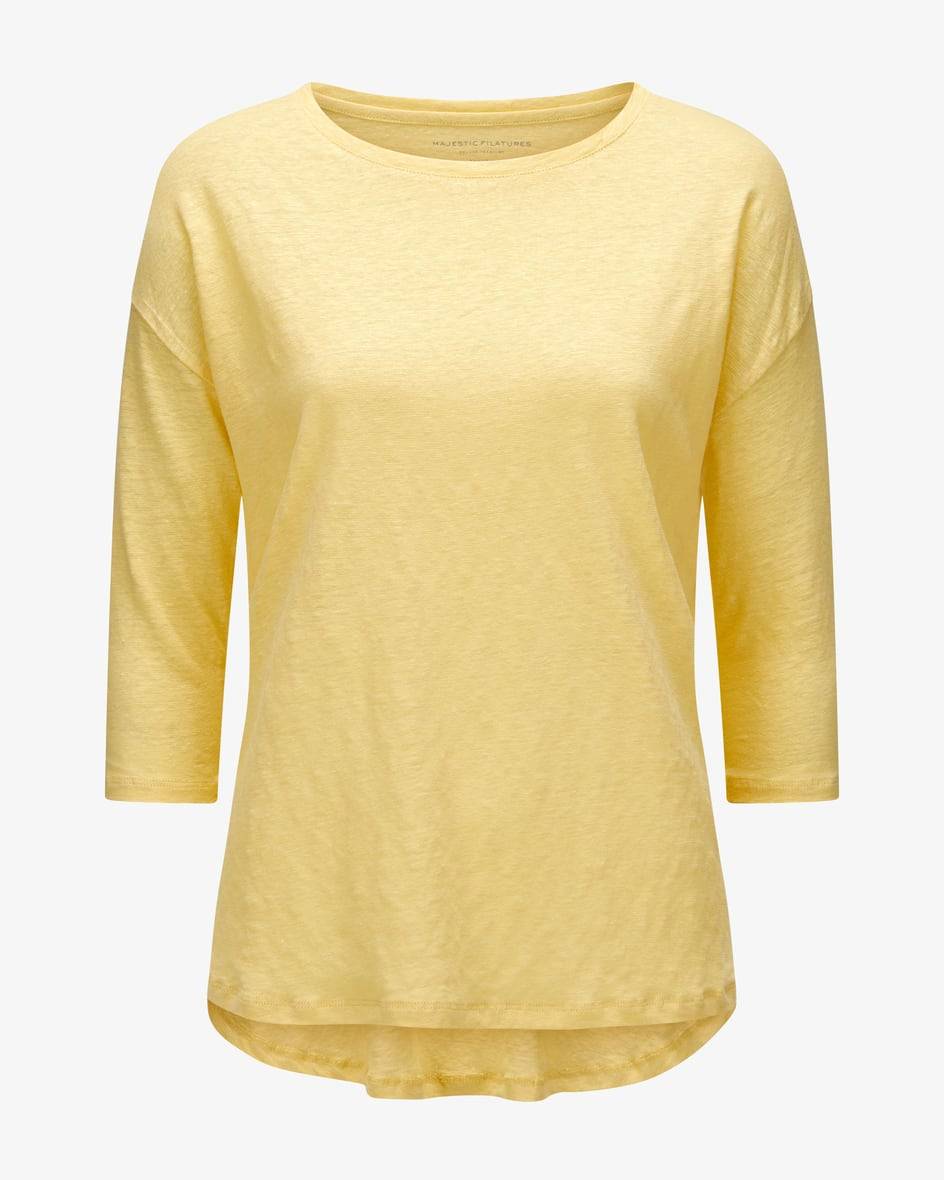 Majestic Filatures Leinen Longsleeve Outlet