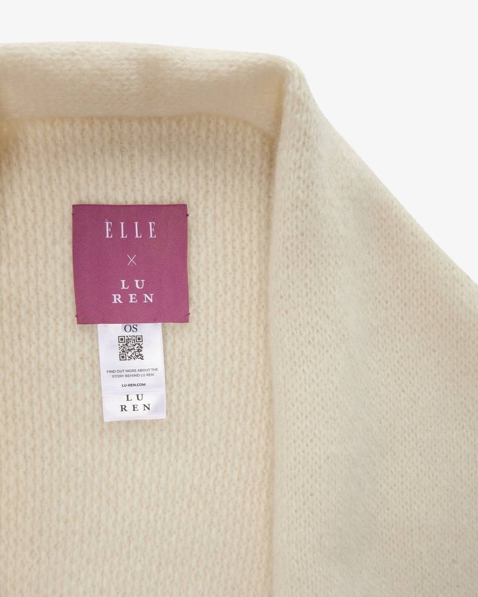 Lu Ren x ELLE Cashmere-Seiden-Cape Online Shopping
