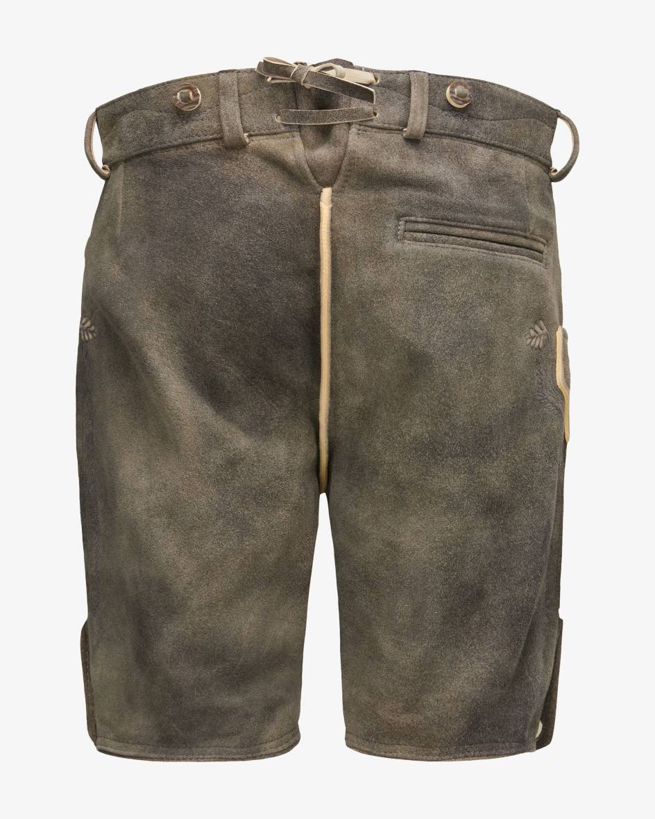 LODENFREY Wiesnlederhose kurz aus Ziegenleder Im Verkauf