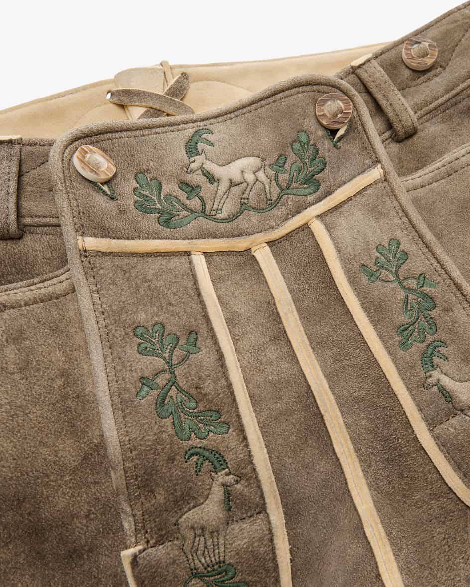 LODENFREY Wildleben Lederhose kurz aus Hirschleder Online