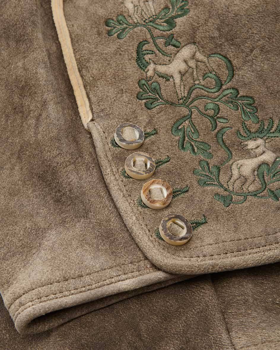 LODENFREY Wildleben Lederhose kurz aus Hirschleder Online