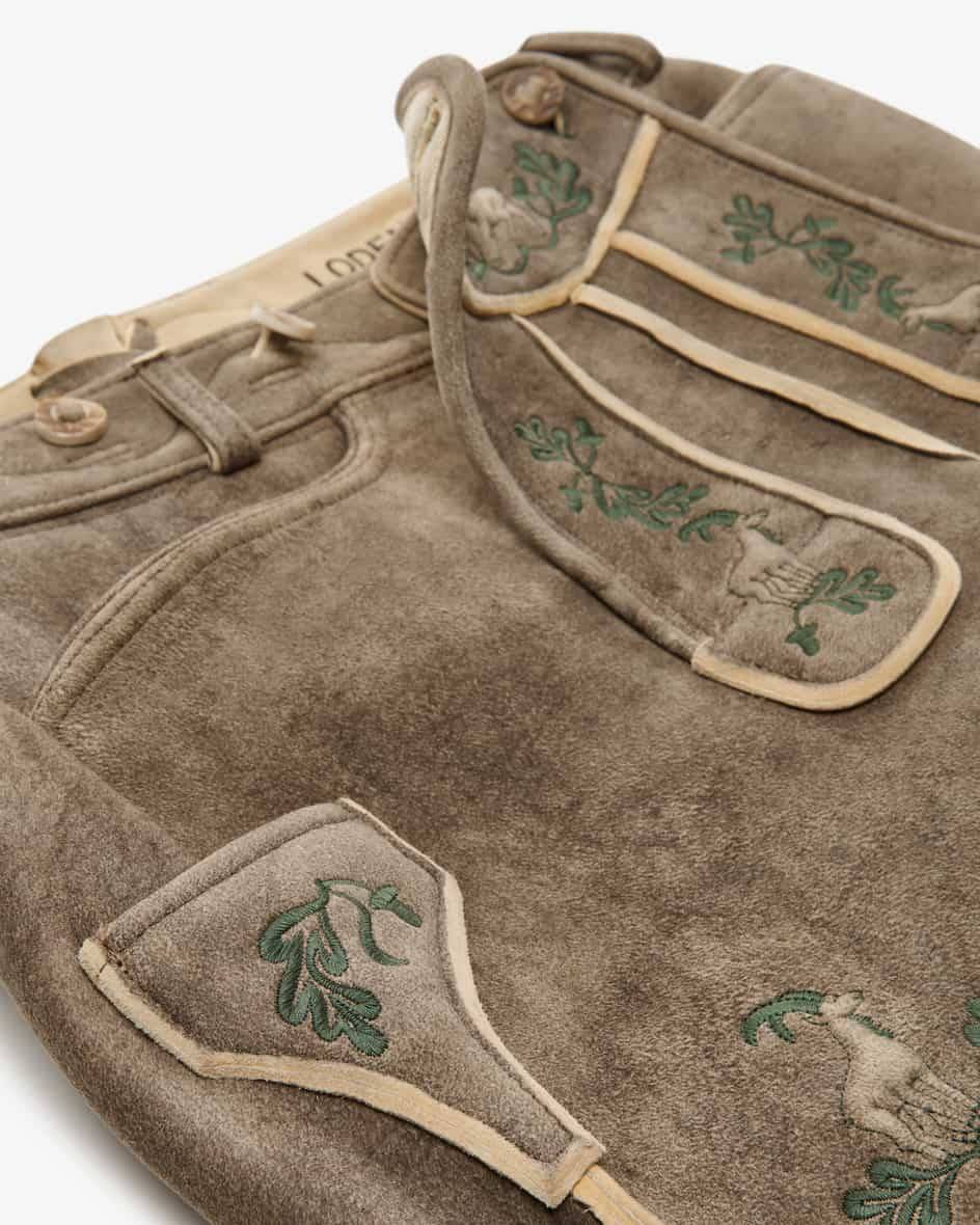 LODENFREY Wildleben Lederhose kurz aus Hirschleder Online