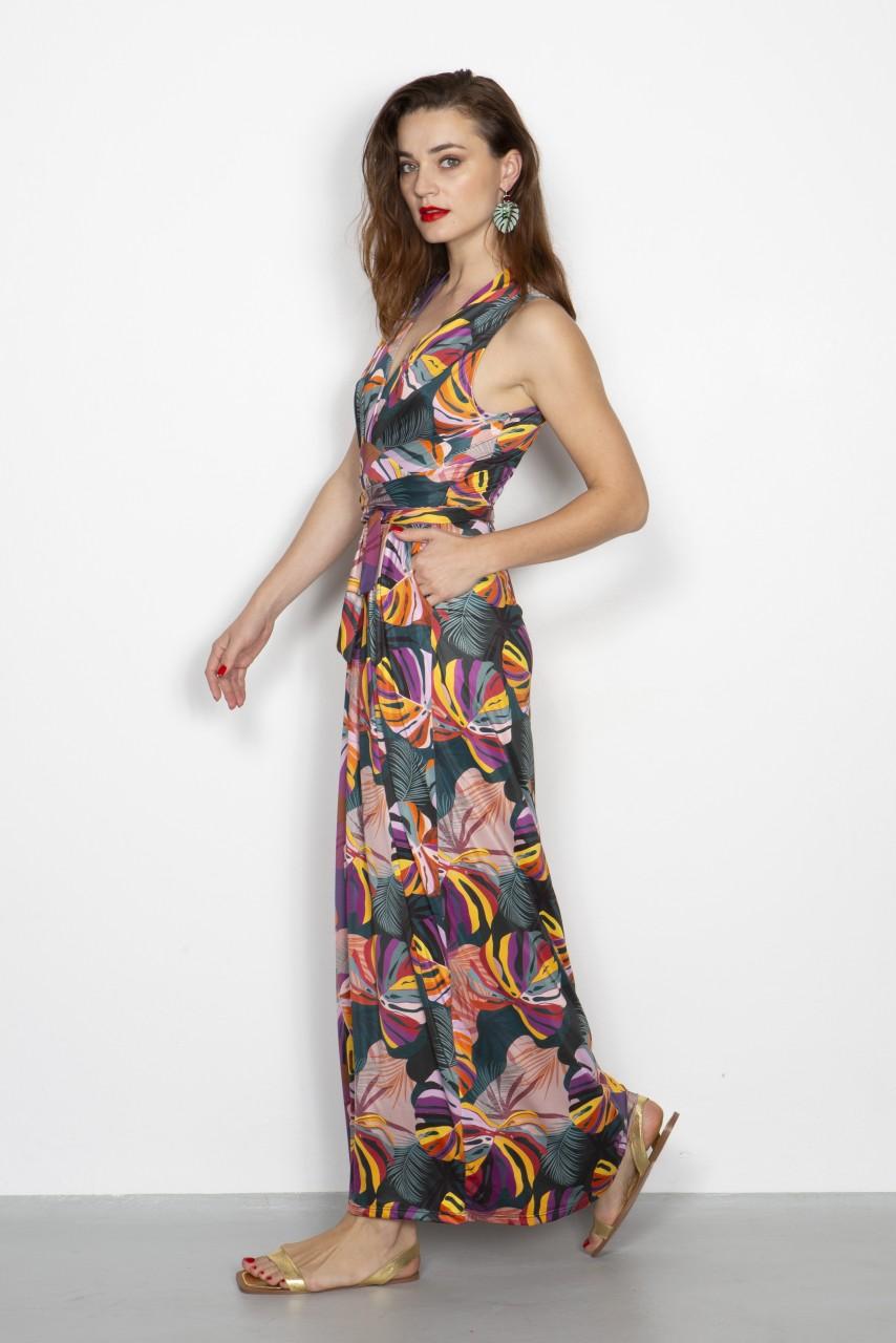Marivie Champagne, what else monstera colorful Dress Versandkostenfrei