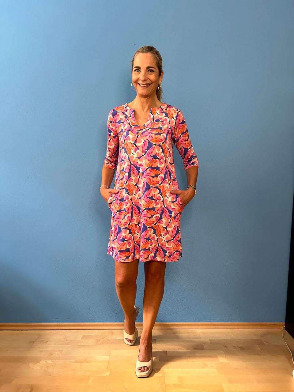 Marivie Happy swearly fuchsia Dress Begrenztes Angebot