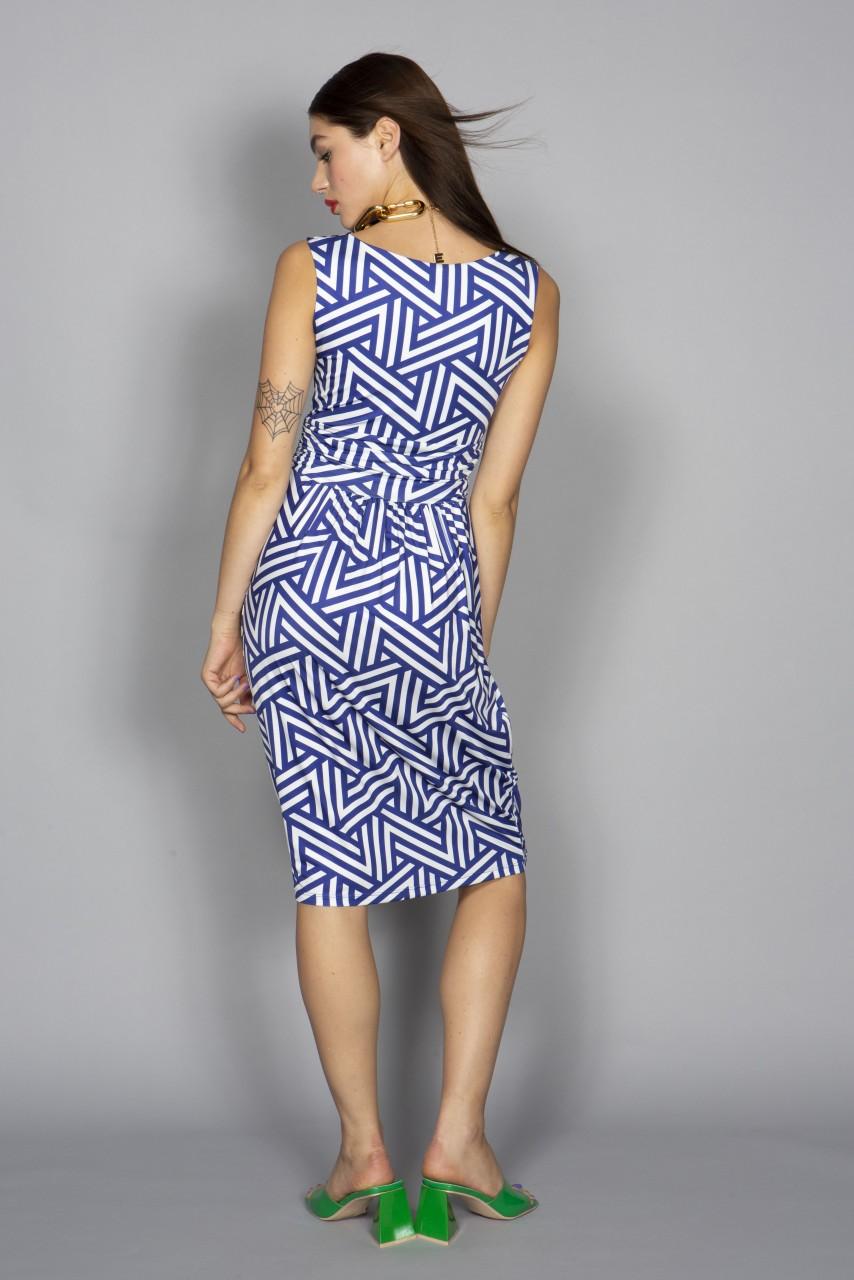 Marivie Focused and unimpressed stripes blue Dress Exklusivangebot