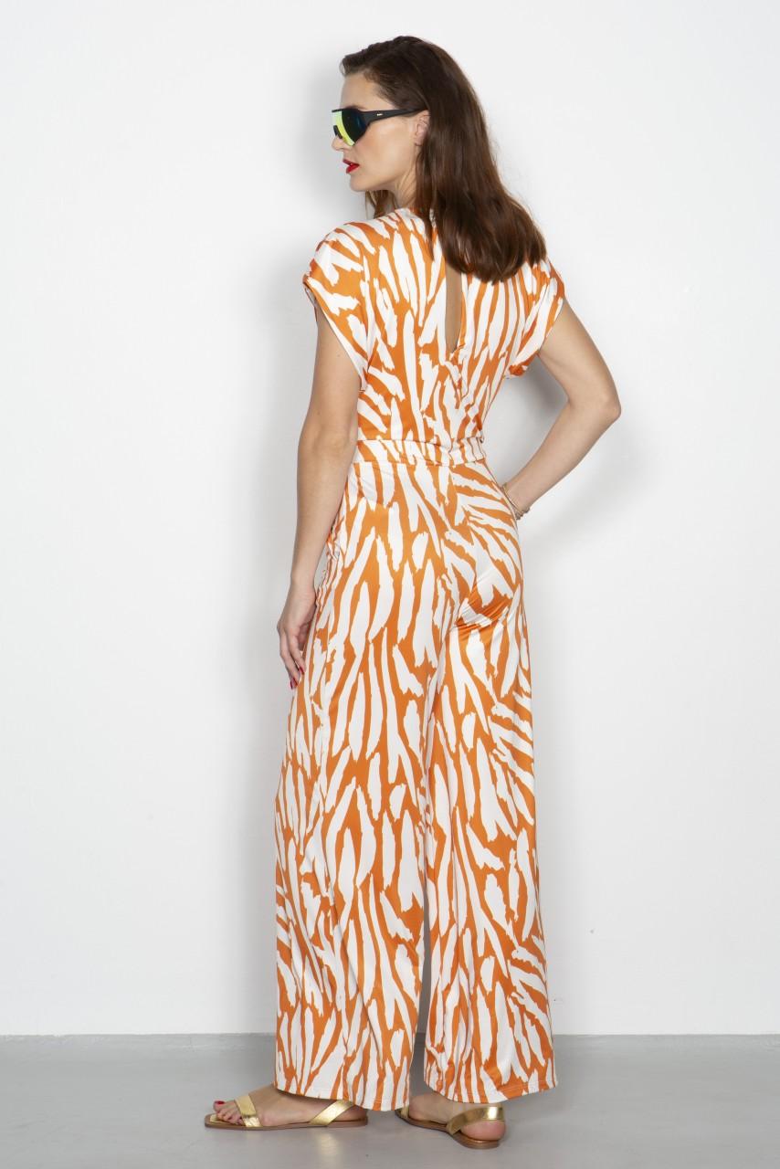 Marivie Jump Relax abstract tiger rost Dress Valentinstagsangebot