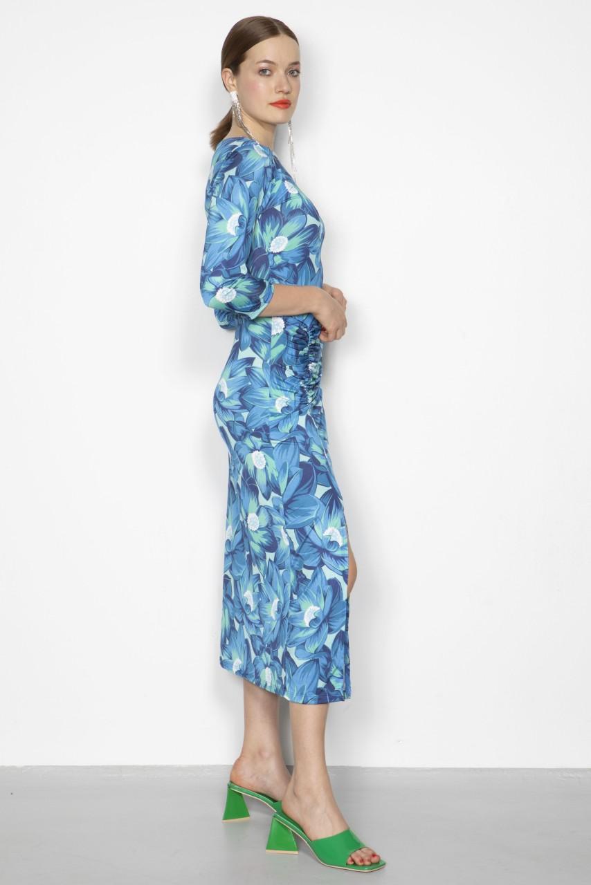 Marivie Illusion water lily blue Dress Große Rabatte