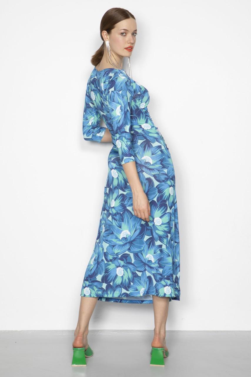 Marivie Illusion water lily blue Dress Große Rabatte