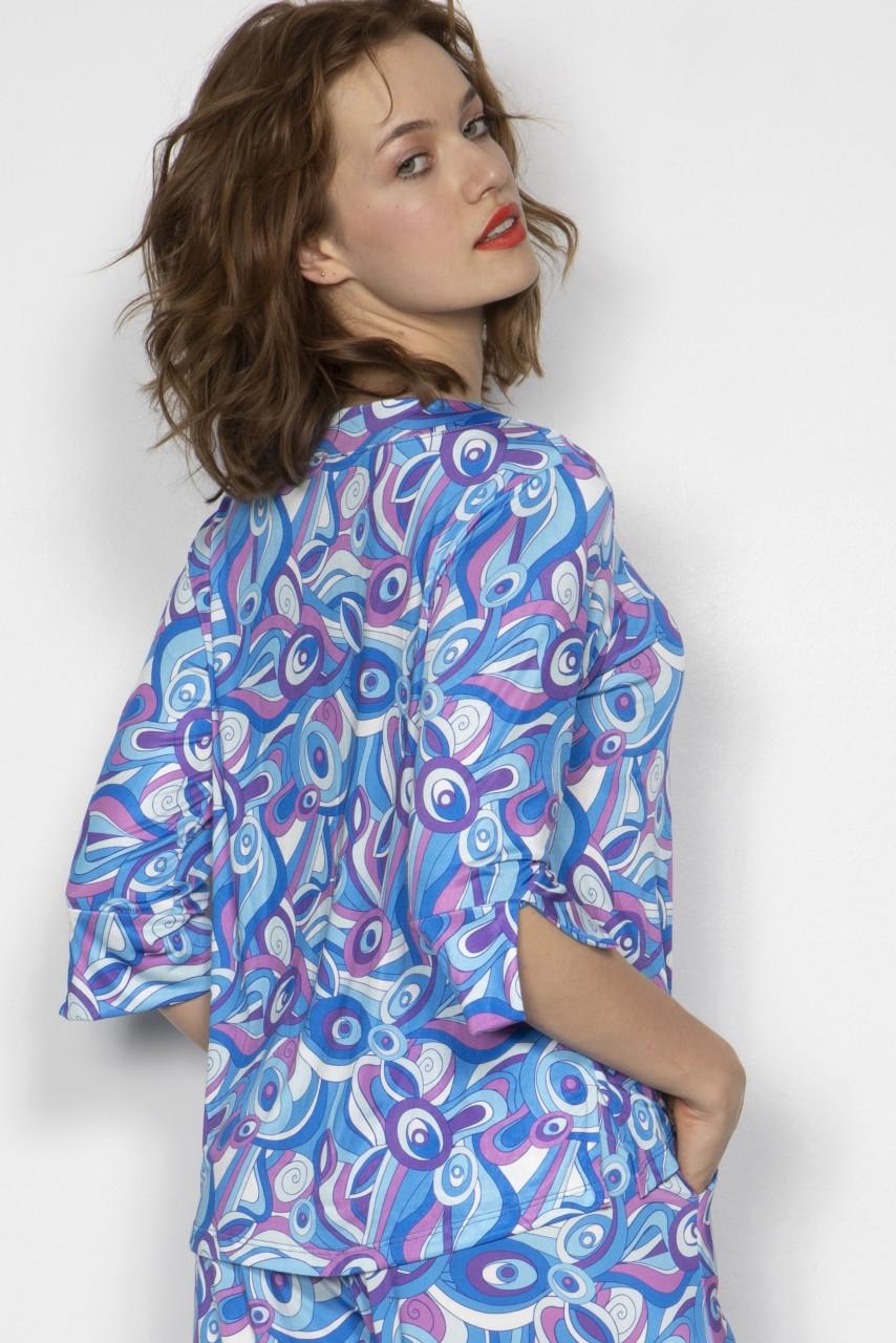 Marivie Top - Honey pucci blue/magenta Top Riesige Ersparnisse