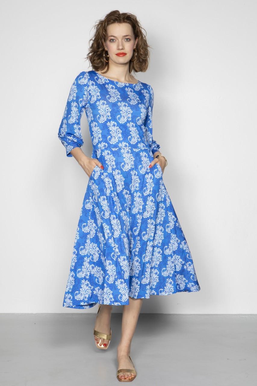 Marivie Pretty ornamental white Dress Sonderangebot der Fabrik