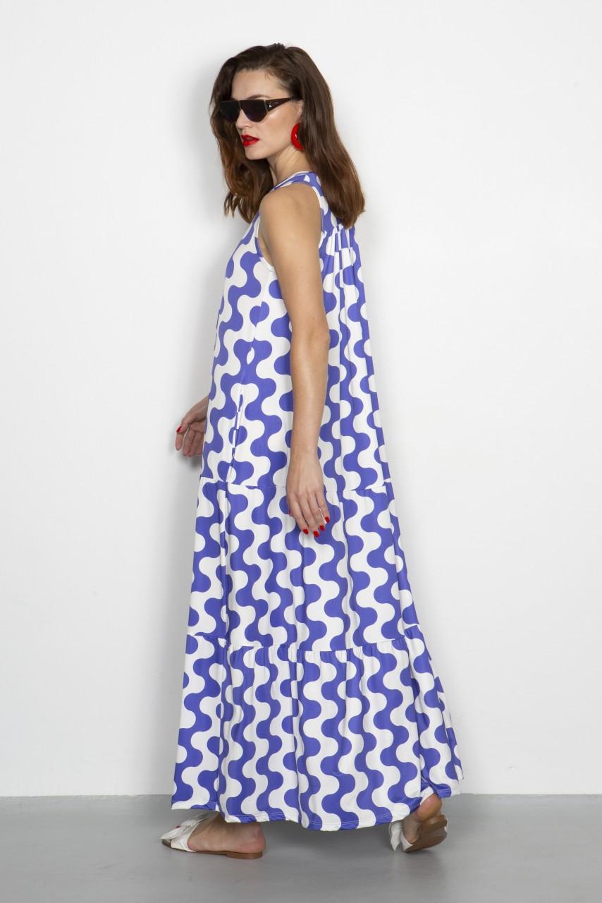 Marivie Darling waves creme/violet Dress Super Rabatt