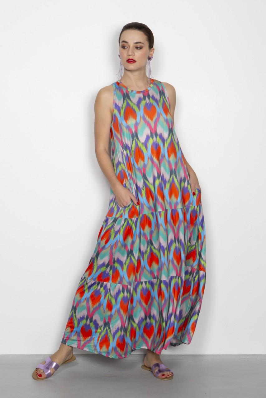 Marivie Darling ikath heart orange Dress Clearance-Verkauf