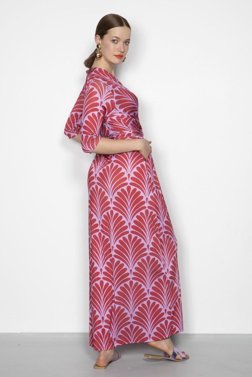 Marivie Oh, Beauty art deco red Dress Begrenzt auf 3 Tage