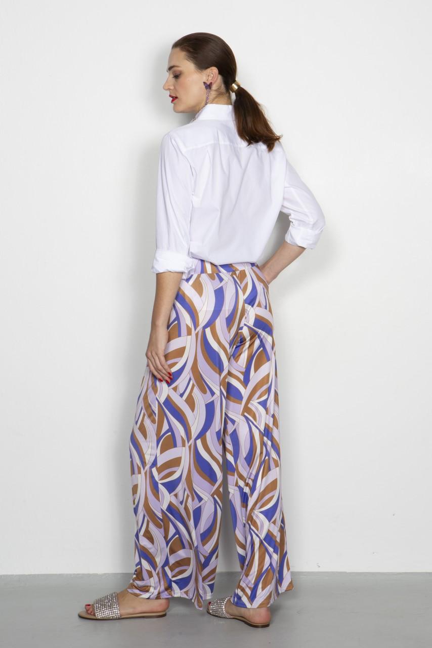 Marivie Easy going swearly lilac Hose im Angebot