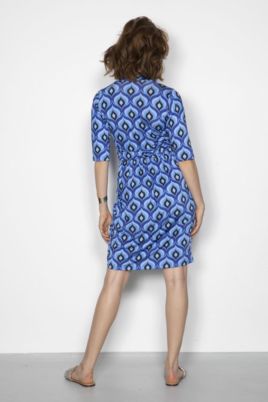 Marivie Surprise peacock feather blue Dress Fabrik Onlineshop