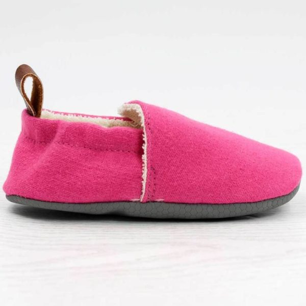 Pololo Barfuß Hausschuh Baumwolle (bio) Uni Pink Osterangebot