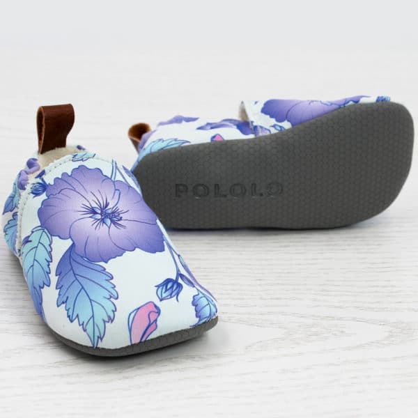 Pololo Barfuß Hausschuh Blaue Blume Vatertagsangebot