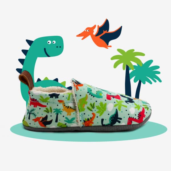 Pololo Barfuß Hausschuh Dinos Jubiläumsangebot