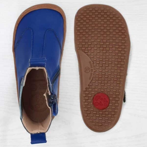 Pololo Barfußschuh Chelsea aus Kaktusleder Blau (vegan) Tägliche Deals