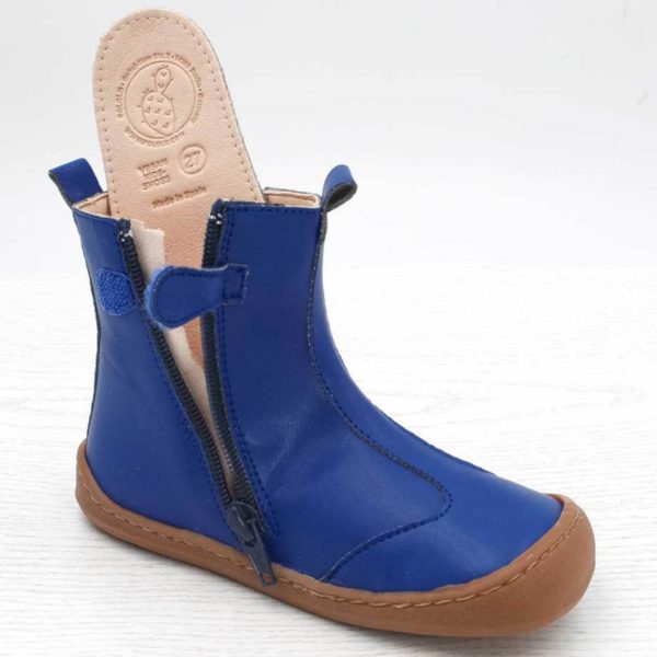 Pololo Barfußschuh Chelsea aus Kaktusleder Blau (vegan) Tägliche Deals