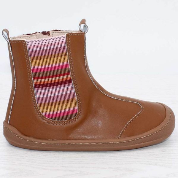 Pololo Barfußschuh Chelsea aus Kaktusleder Braun (vegan) Sonderangebote