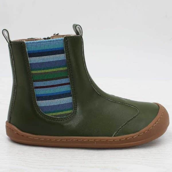 Pololo Barfußschuh Chelsea aus Kaktusleder Grün (vegan) Riesige Ersparnisse