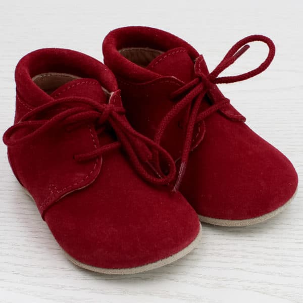 Pololo Für die ersten Schritte – “Porto” der Barfuß Kleinkindschuh rot Wochenangebot
