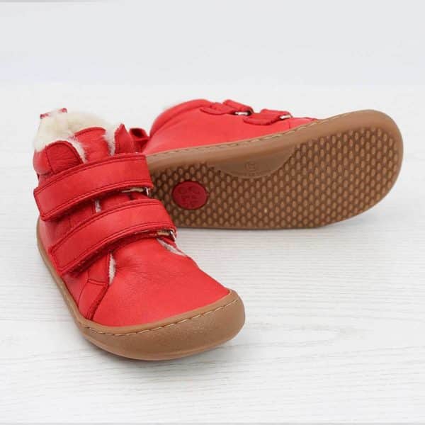 Pololo Barfuß Winterstiefel Rot Letzte 3 Tage