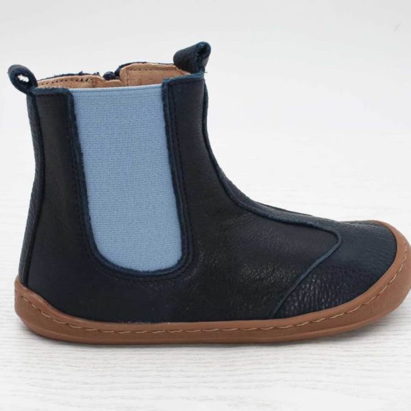 Pololo Barfußschuh Chelsea Leder Blau JETZT KAUFEN