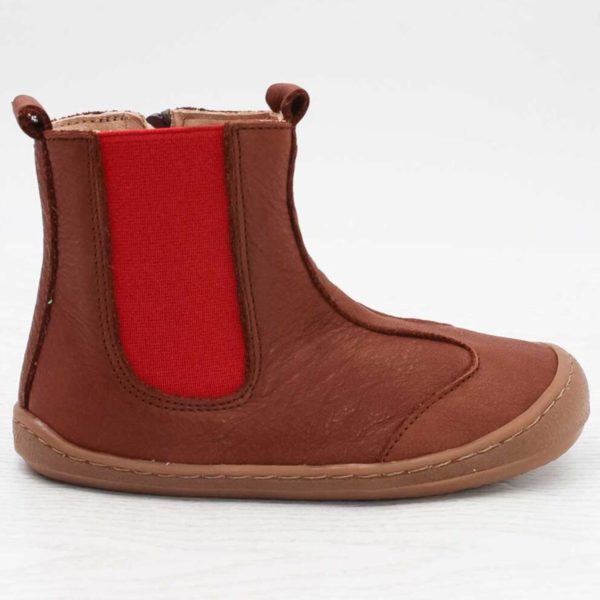 Pololo Barfußschuh Chelsea Leder Braun Neueste Stile
