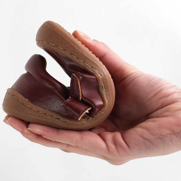 Pololo Barfußschuh Chelsea Leder Braun Neueste Stile