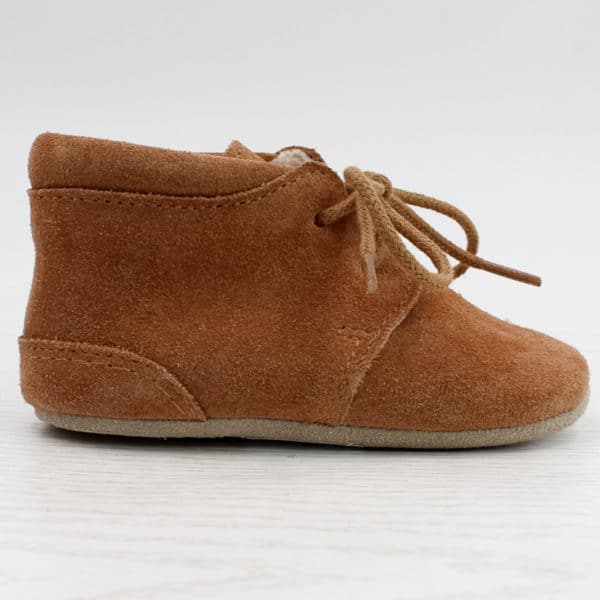 Pololo Für die ersten Schritte – “Porto” der Barfuß Kleinkindschuh Wollgefüttert braun Zeitbegrenzte Promotion