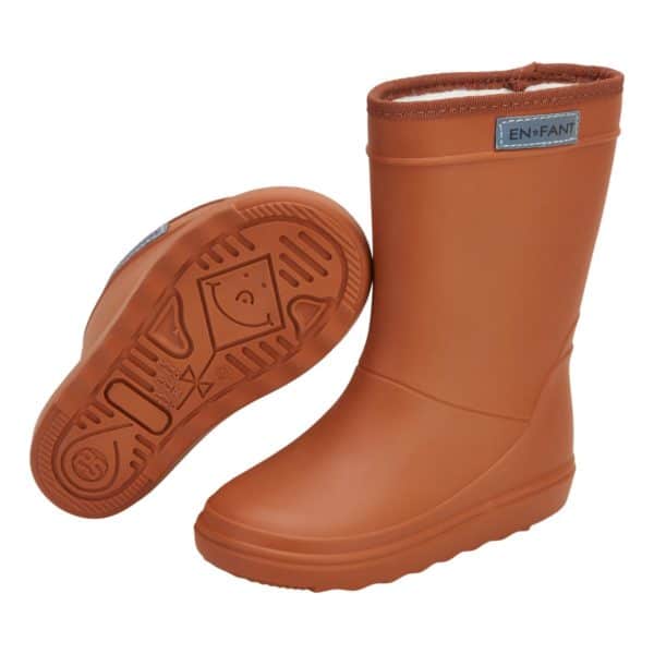 Pololo Gummistiefel EnFant gefüttert Braun 20-30 Outlet