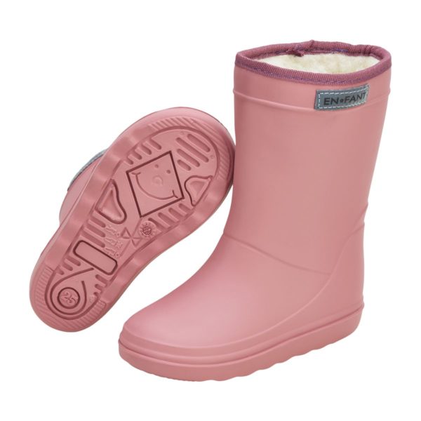 Pololo Gummistiefel EnFant gefüttert Rosé 20-30 Auslauf