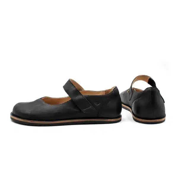 Pololo Barfußschuh Ballerina „Alma“ von Martin Natur – schwarz Rabatt