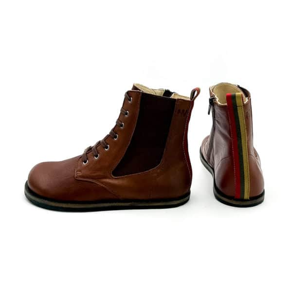 Pololo Barfußschuh Damenstiefellette „MN Aspen“ von Martin Natur – Braun Versandkostenfrei