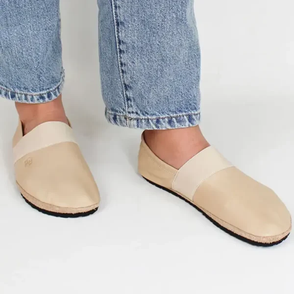 Pololo Barfußschuh für große Kinder und Erwachsene “MN-Apache” beige Flash Sale