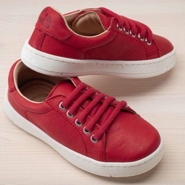 Pololo Leder-Sneaker Rot Wochenangebot
