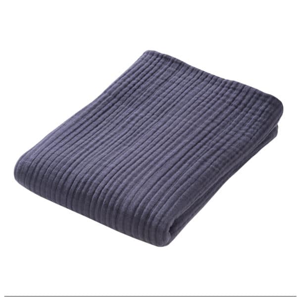 Pololo People Wear Organic Baumwoll-Mulldecke, 4-lagig , blau Kostenlose Rückgabe