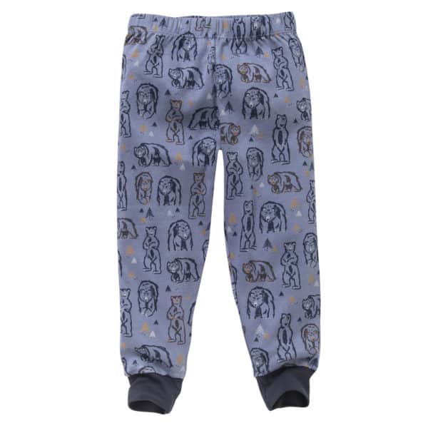 Pololo People Wear Organic Langarm-Pyjama “Grizzlybär”, blau/bedruckt, Baumwolle (Bio) Bis zu 55% Rabatt