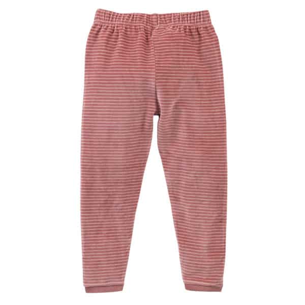 Pololo People Wear Organic Nicki-Pyjama, rosa geringelt, aus 100% Baumwolle (Bio) Super Rabatt