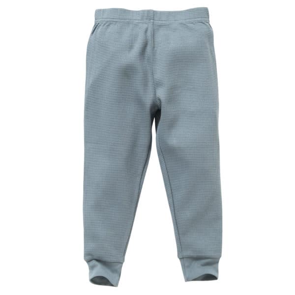 Pololo People Wear Organic Langarm-Pyjama “Pinguin”, blau/bedruckt, aus 100% Baumwolle (Bio) Fabrikladen