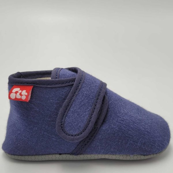 Pololo Barfuß Hausschuh mit Klettverschluss – blau Meist gekauft