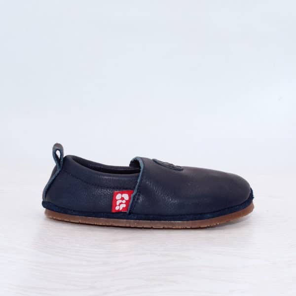 Pololo Barfußschuh Uni Leder Blau Weihnachtsangebot