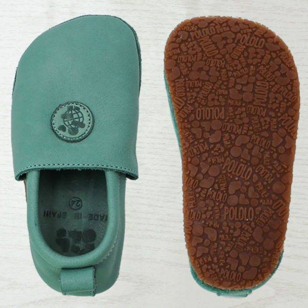 Pololo Barfußschuh Uni Leder Hellgrün Valentinstagsangebot